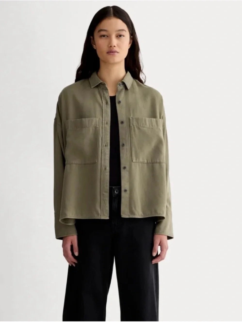 Banana Republic Women’s Oversized Cotton Utility Shirt Jacket